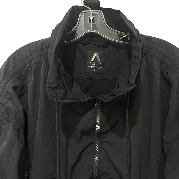 ATHLETA Allyson Felix Legend Oversized Jacket Black Windbreaker Reflective XL - Picture 5 of 13